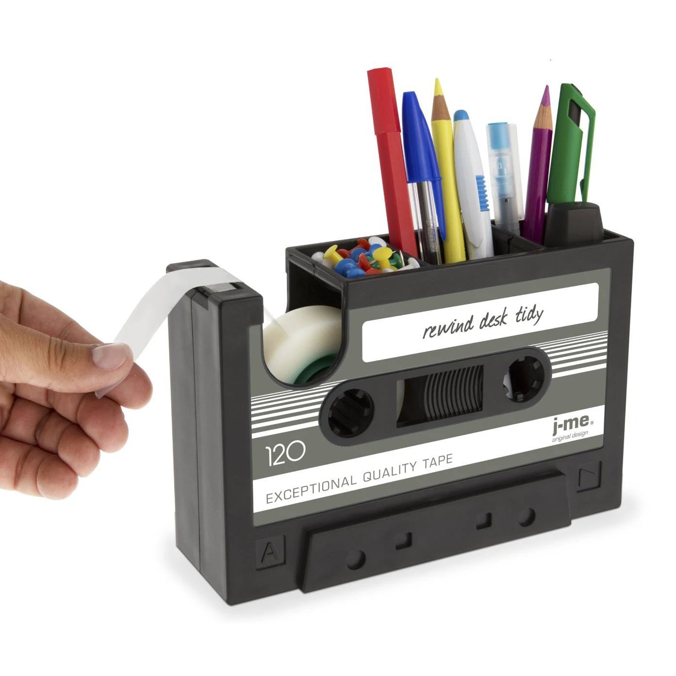 Cassette Tape Dispenser Pen/Pencil Holder by GJG Denim