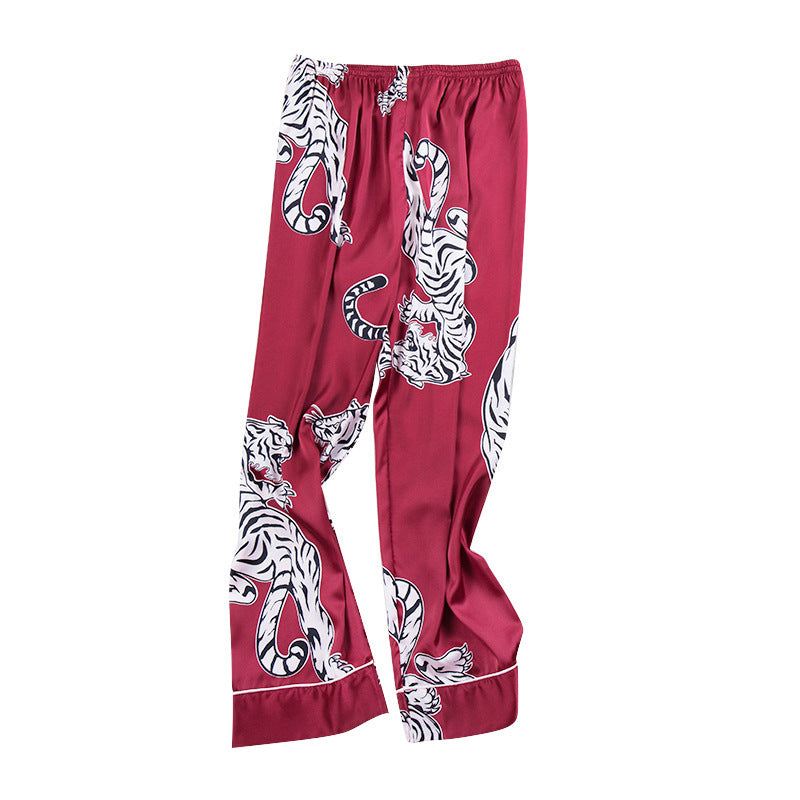 Men's Printed Silk Sleepwear Bottoms by GJG Denim