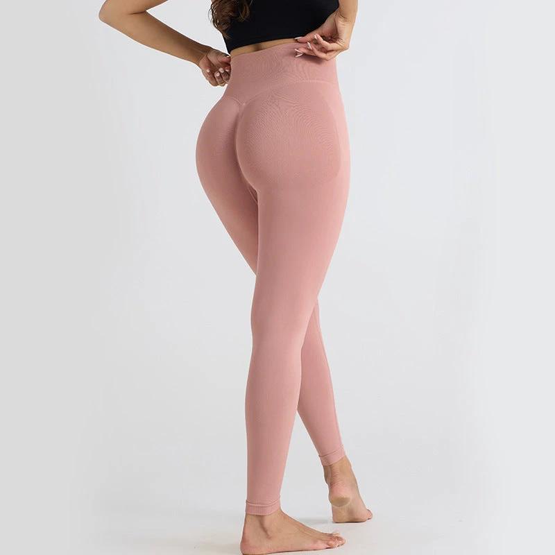 High Waist Workout Trousers High Elastic Sports Outdoor Yoga Clothes by GJG Denim
