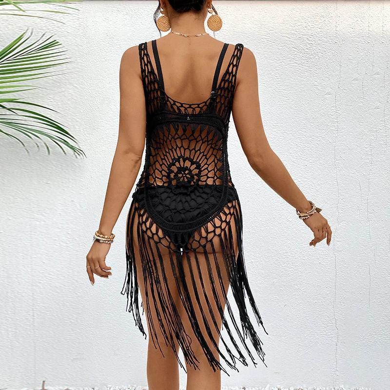 New Crocheted Women's Hollow Beach Dress by GJG Denim