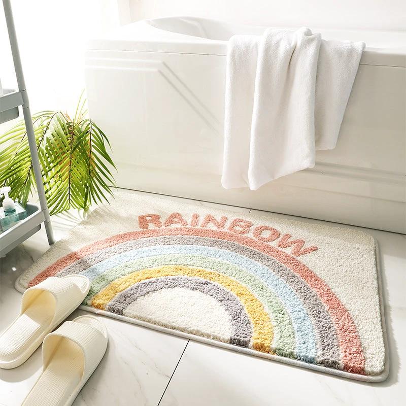 Bathroom Absorbent Non Slip Mats by GJG Denim