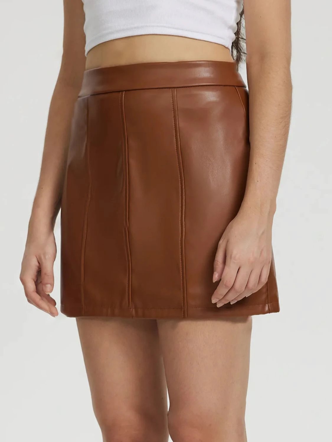 Mini Skirt with Zipper by Lady Ros