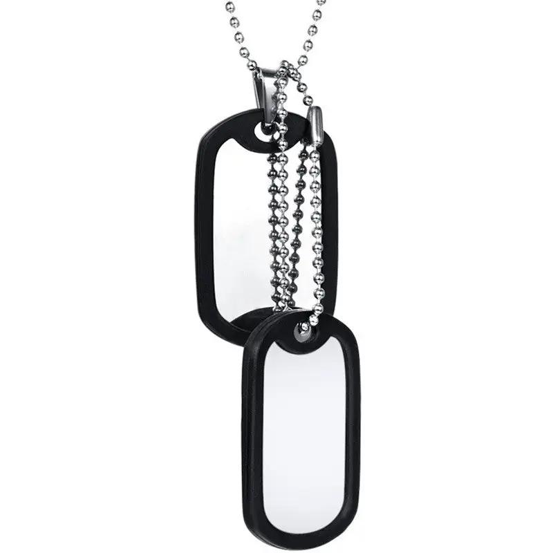 Men's Military Style Stainless Steel Pendant by GJG Denim