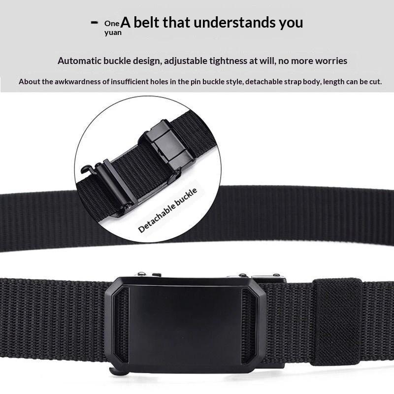 Men's Toothless Buckle Nylon Belt by GJG Denim