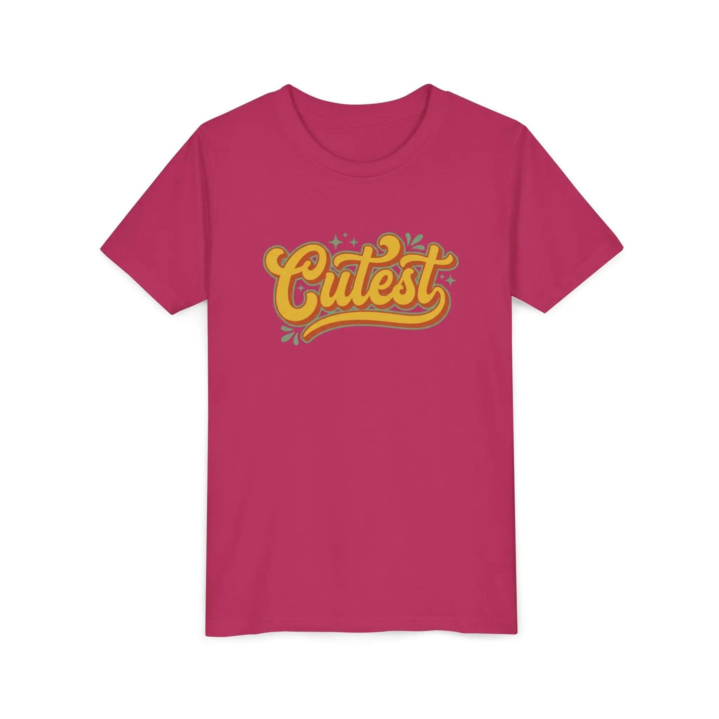 Cutest Youth Tee — Retro Script Kids T‑Shirt by Printify