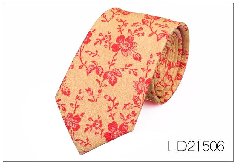 Men's Casual Fashion 6cm Flower Graffiti Tie by GJG Denim