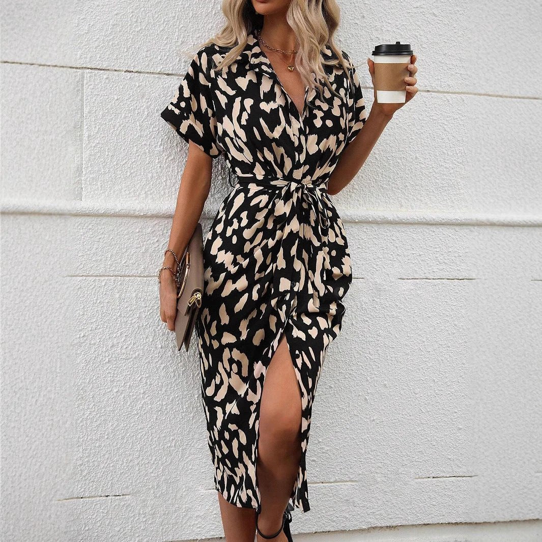 Women's New Leopard Print Dress by GJG Denim