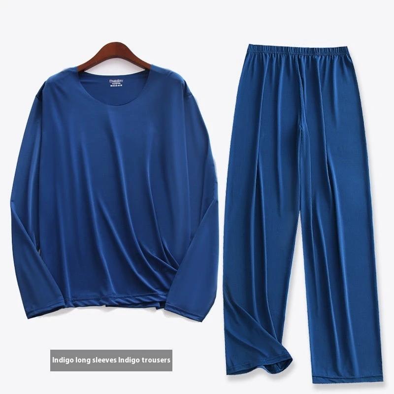 Men's Long-sleeved Pajamas Set by GJG Denim