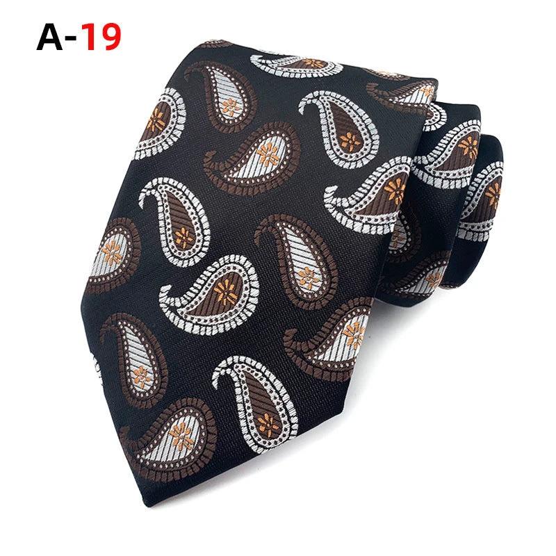 Men's Polyester Jacquard Tie by GJG Denim