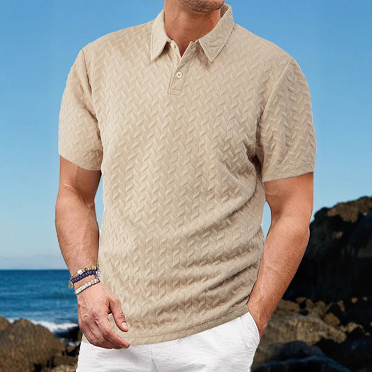 Men's Breathable Sweat-Wicking Short-Sleeve Shirt by GJG Denim
