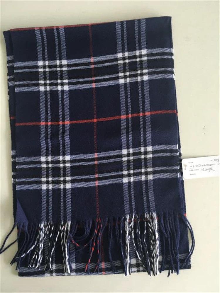 Faux Cashmere Scarf Solid Color For Men by GJG Denim