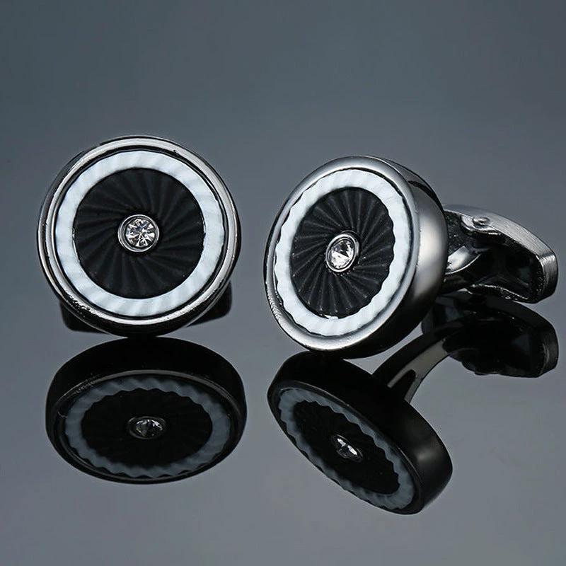 Men's Retro Pattern Cufflinks by GJG Denim