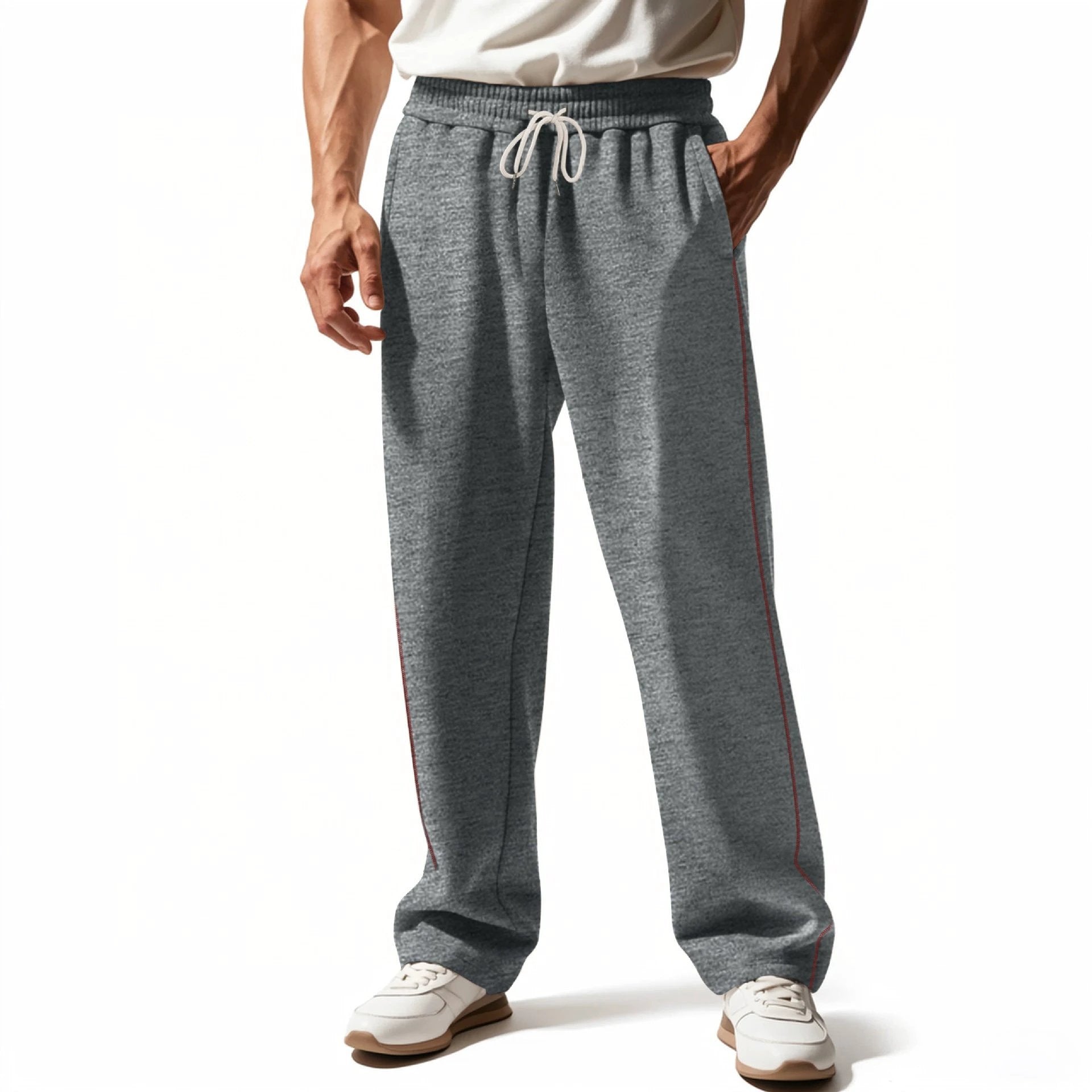 Men's Wear-resistant Heavy Terry Loose Sports Casual Pants by GJG Denim