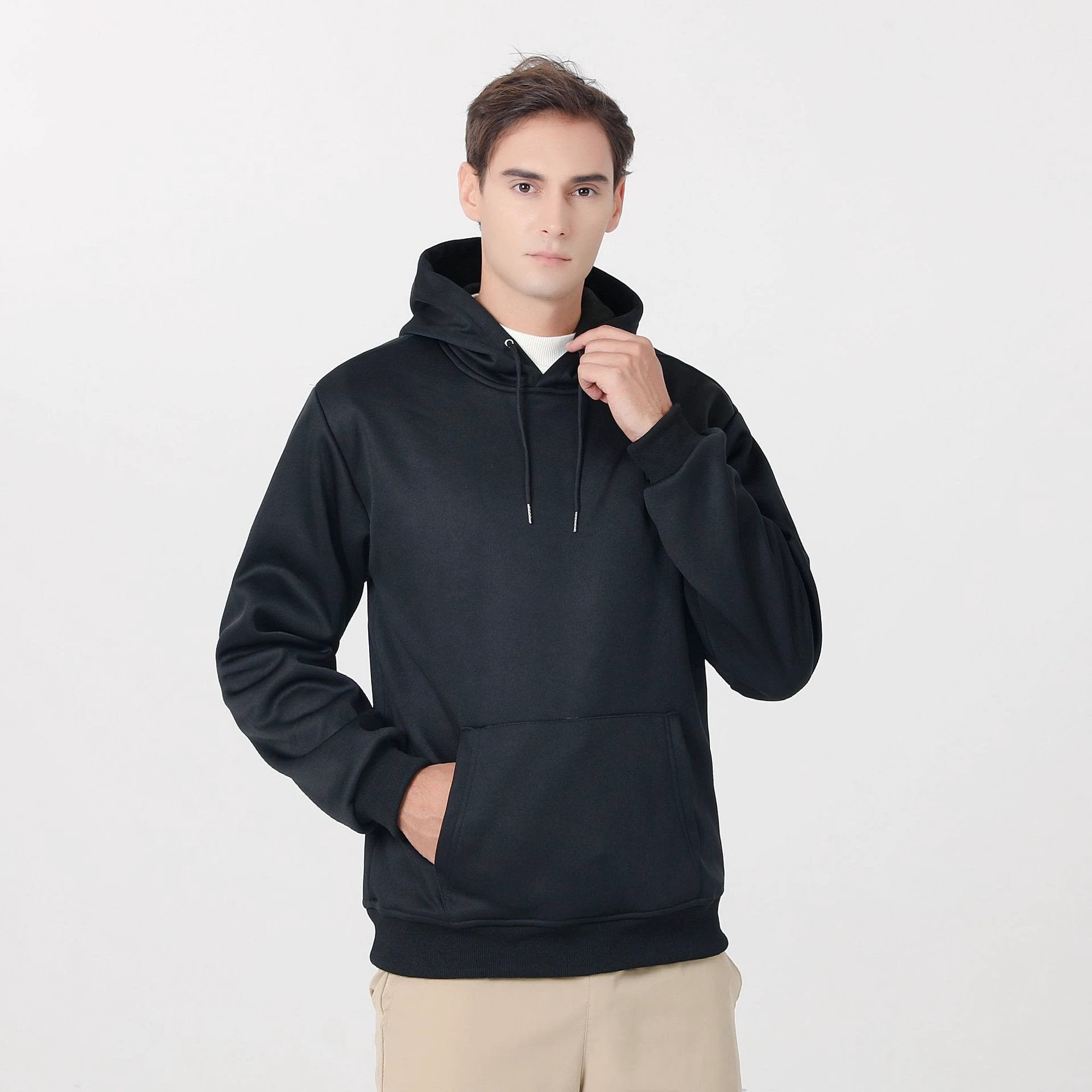 Men's Thermal Electric-Heated Hoodie With A 9-Zone Heating System by GJG Denim