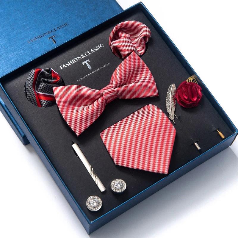 Men's 8-piece Tie Set by GJG Denim