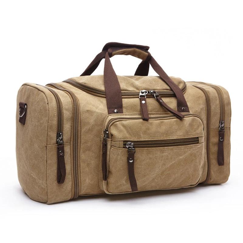 Men's Canvas Travel Bag by GJG Denim