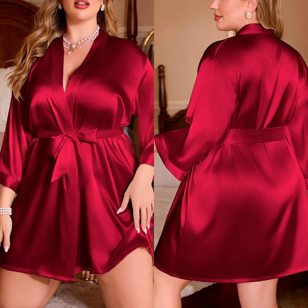 Women's Plus Size Night-robe Loose And Comfortable by GJG Denim