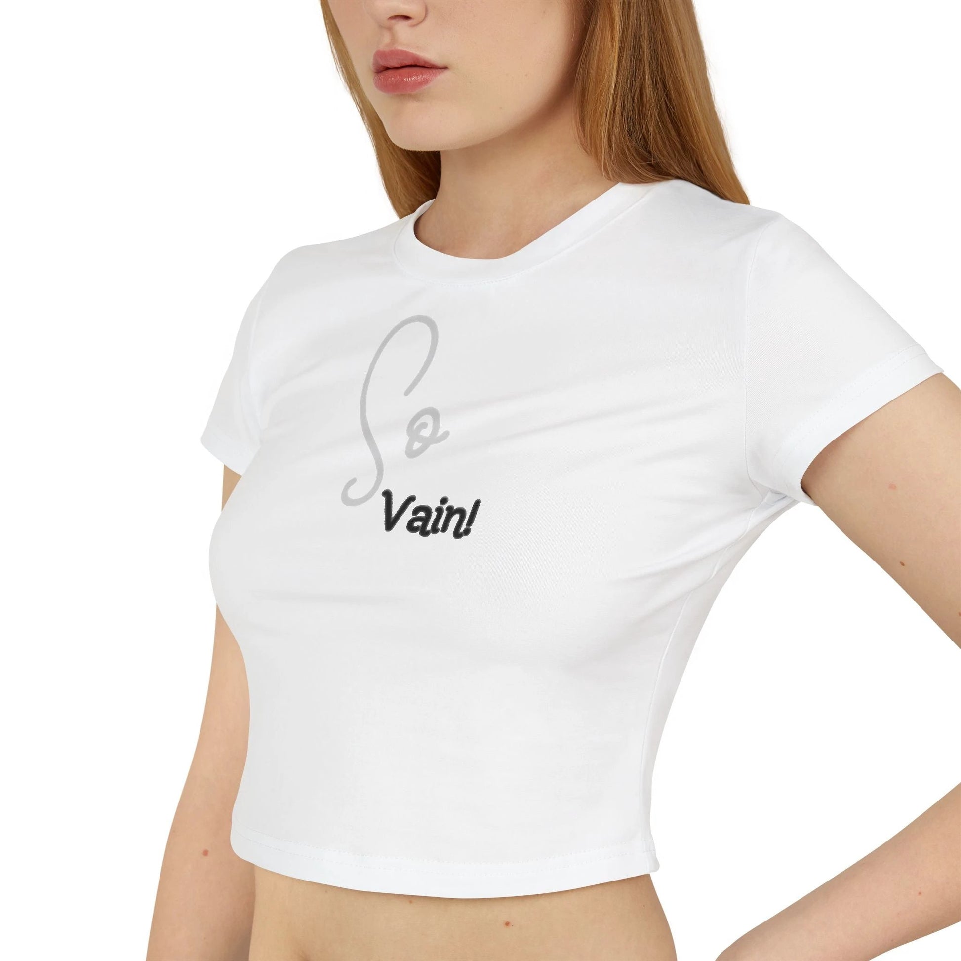 So vain Women's Crop Tee by Printify
