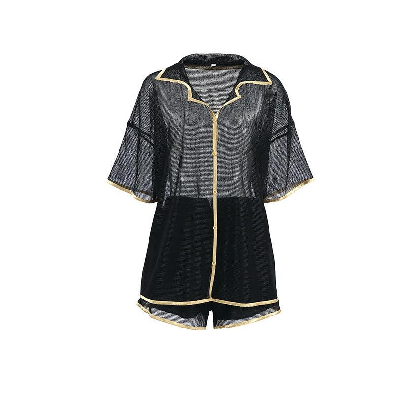 See-through Cardigan lounge set Two-piece Set For Women by GJG Denim
