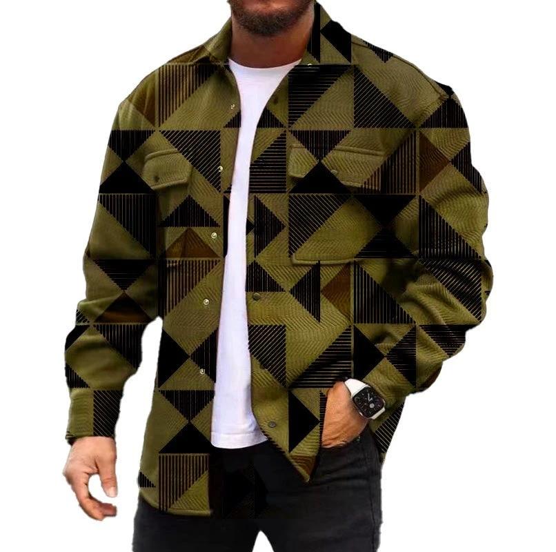 3D Digital Printing Coat Autumn Fashion Casual Men's Jacket by GJG Denim