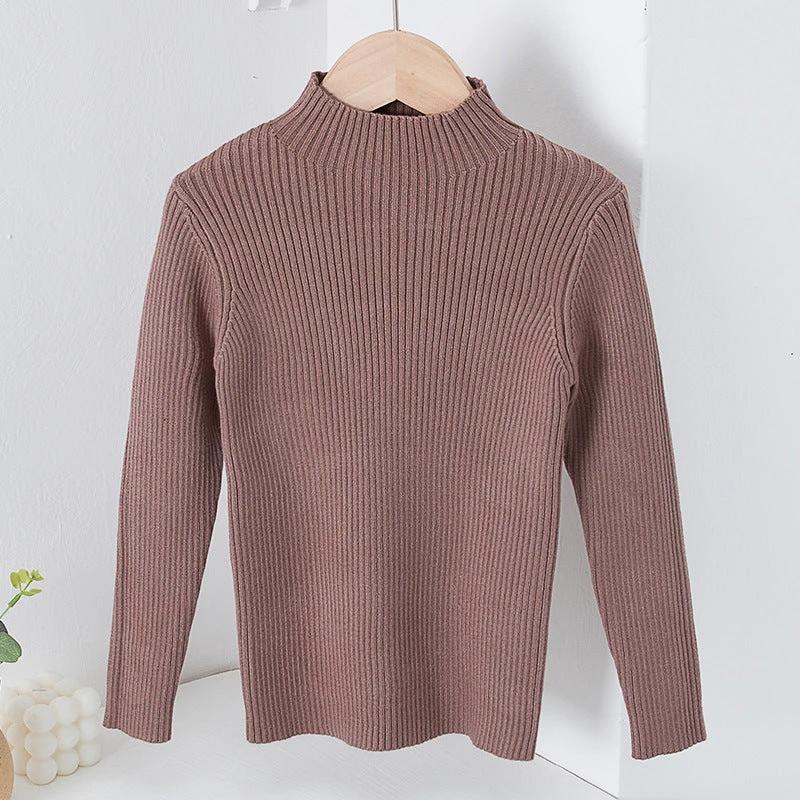 Children's Mock Neck Sweater Knitwear Top by GJG Denim