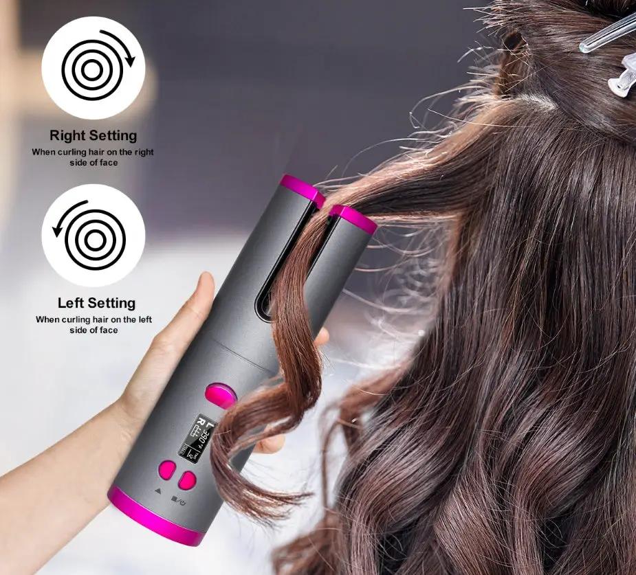 Curling Iron USB Wireless Multifunctional Charging Curler by GJG Denim