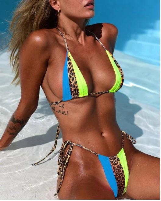 Split swimsuit by GJG Denim