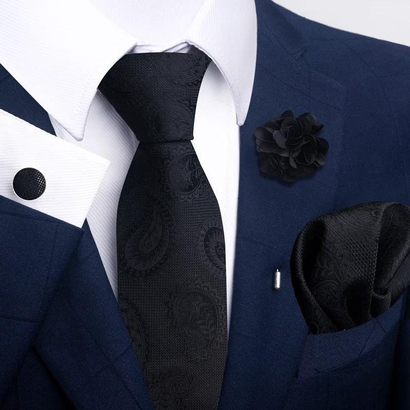 Men's Tie and Pocket Square Combo by GJG Denim