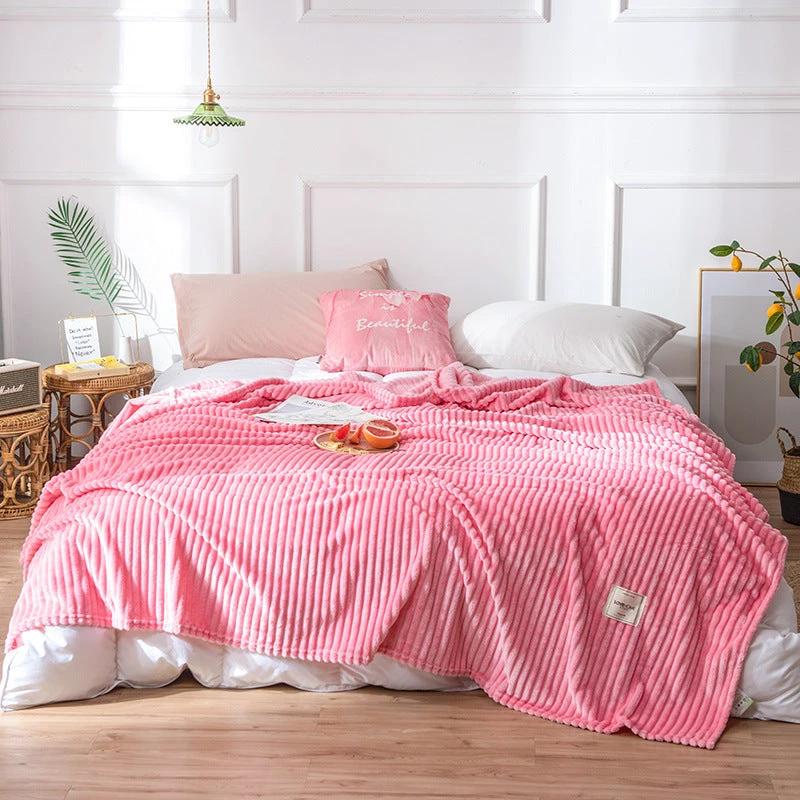 Flannel Solid Blanket by GJG Denim