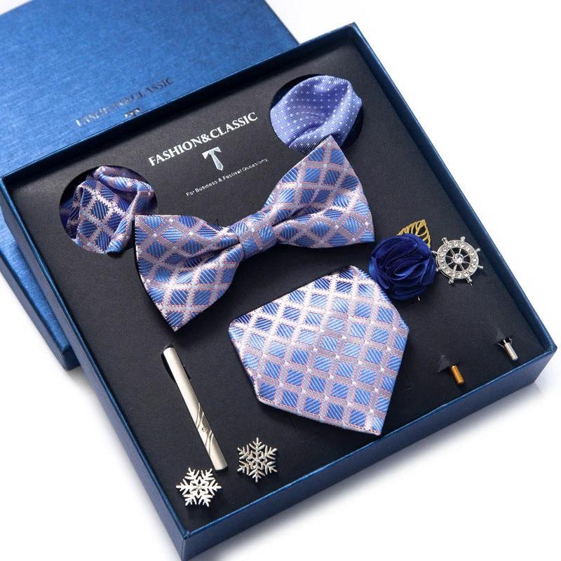 Men's 8-piece Tie Set by GJG Denim