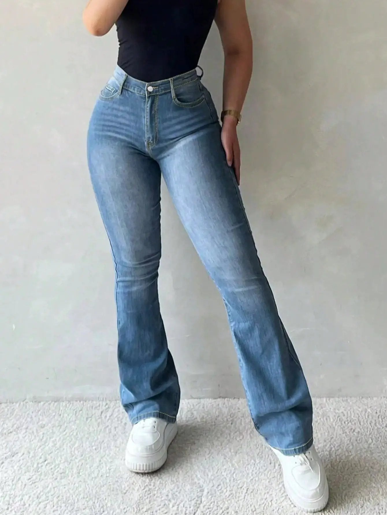 Women's Slimming Bootcut Jeans by GJG Denim
