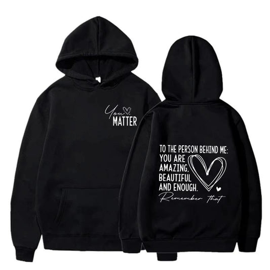 Men's "You Are Enough" Hoodies by GJG Denim