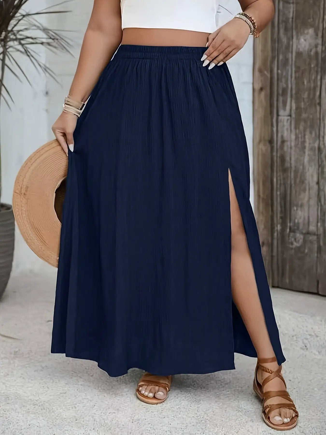 Holiday-style Versatile Casual Chic Elegant Womens Skirt by GJG Denim
