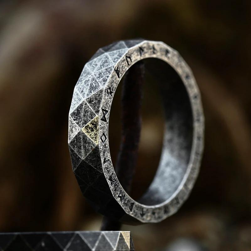Simple Stylish Viking Titanium Steel Ring For Men by GJG Denim