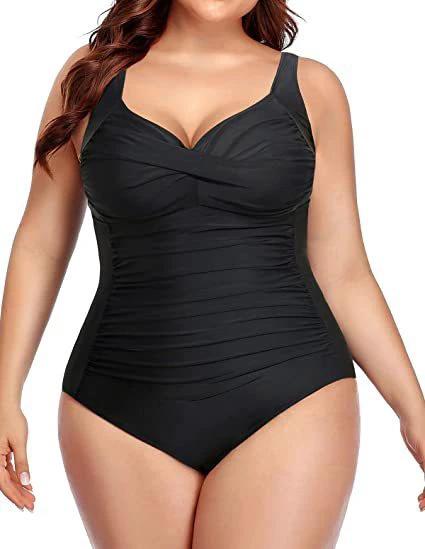 Women's Plus Size One-piece Swimsuit by GJG Denim