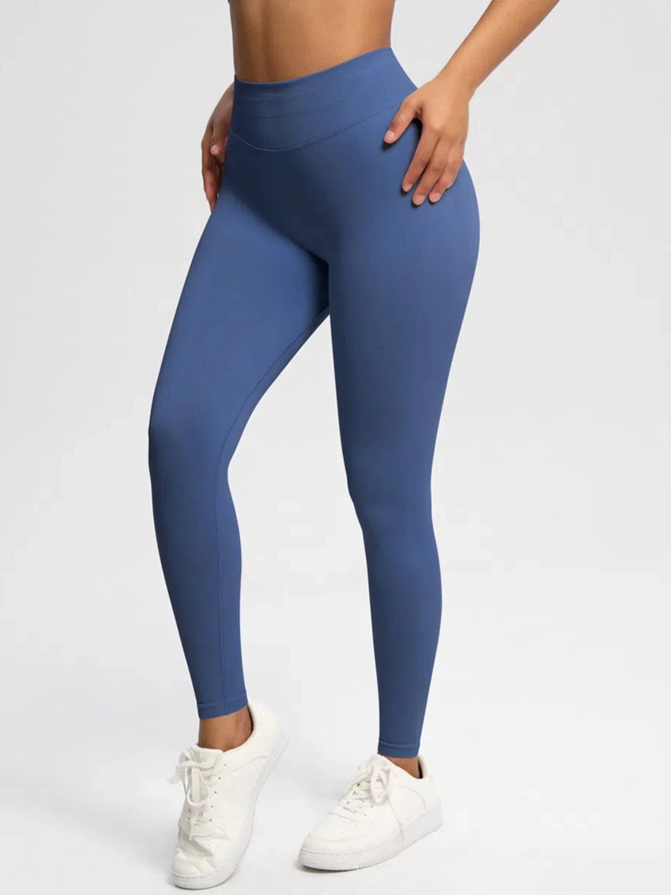 Sexy High Elastic Women's Solid Tights High Waist Workout Yoga Leggings, Scrunch Butt Lifting Elastic Pants, Tummy Control Butt Lifting Workout Yoga Athletic Pants by GJG Denim
