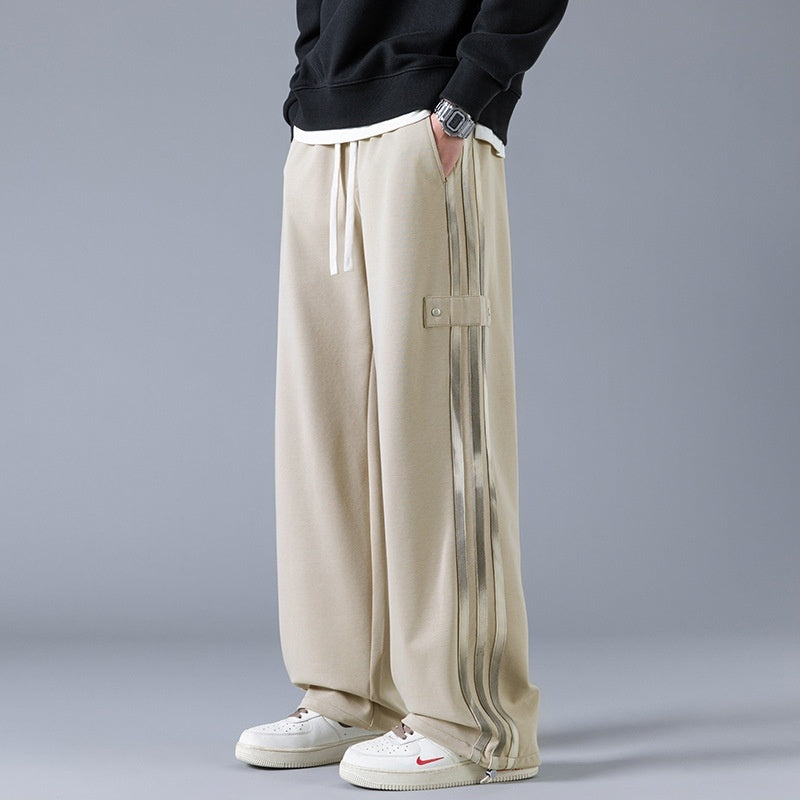 Men's Three-Stripe Jogger Sweatpants by GJG Denim