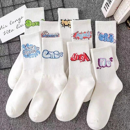 Cotton Men's Basketball Long Socks by GJG Denim