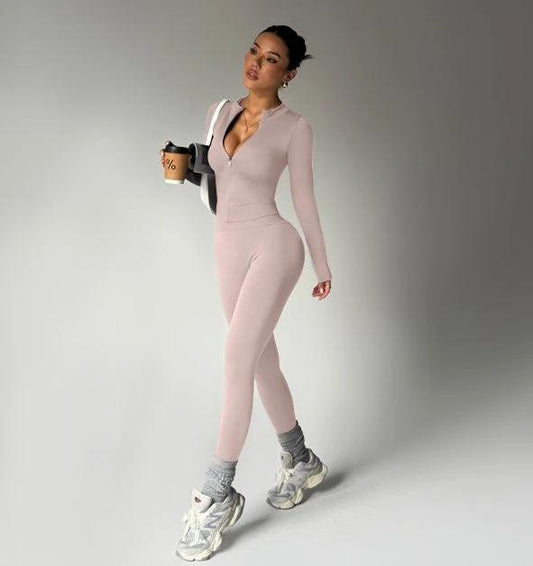 High Waist Yoga Suit Sports Fashion Casual Workout Clothes by null