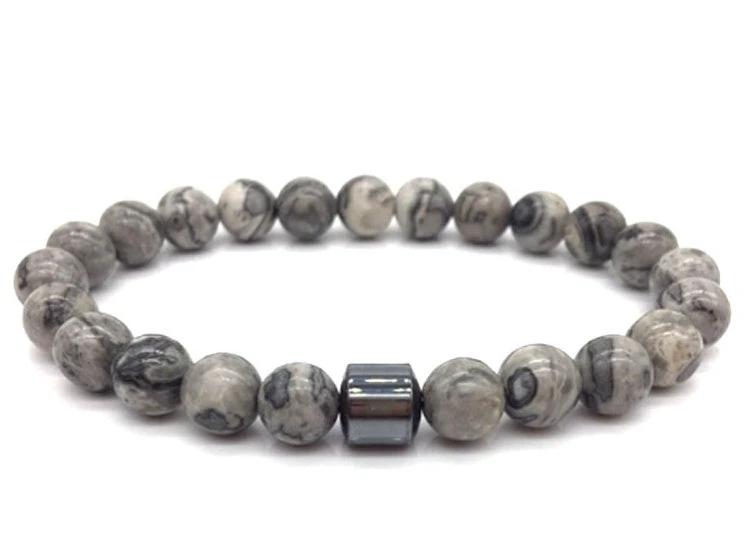 Men's Natural Gemstone Bracelet Vintage by GJG Denim