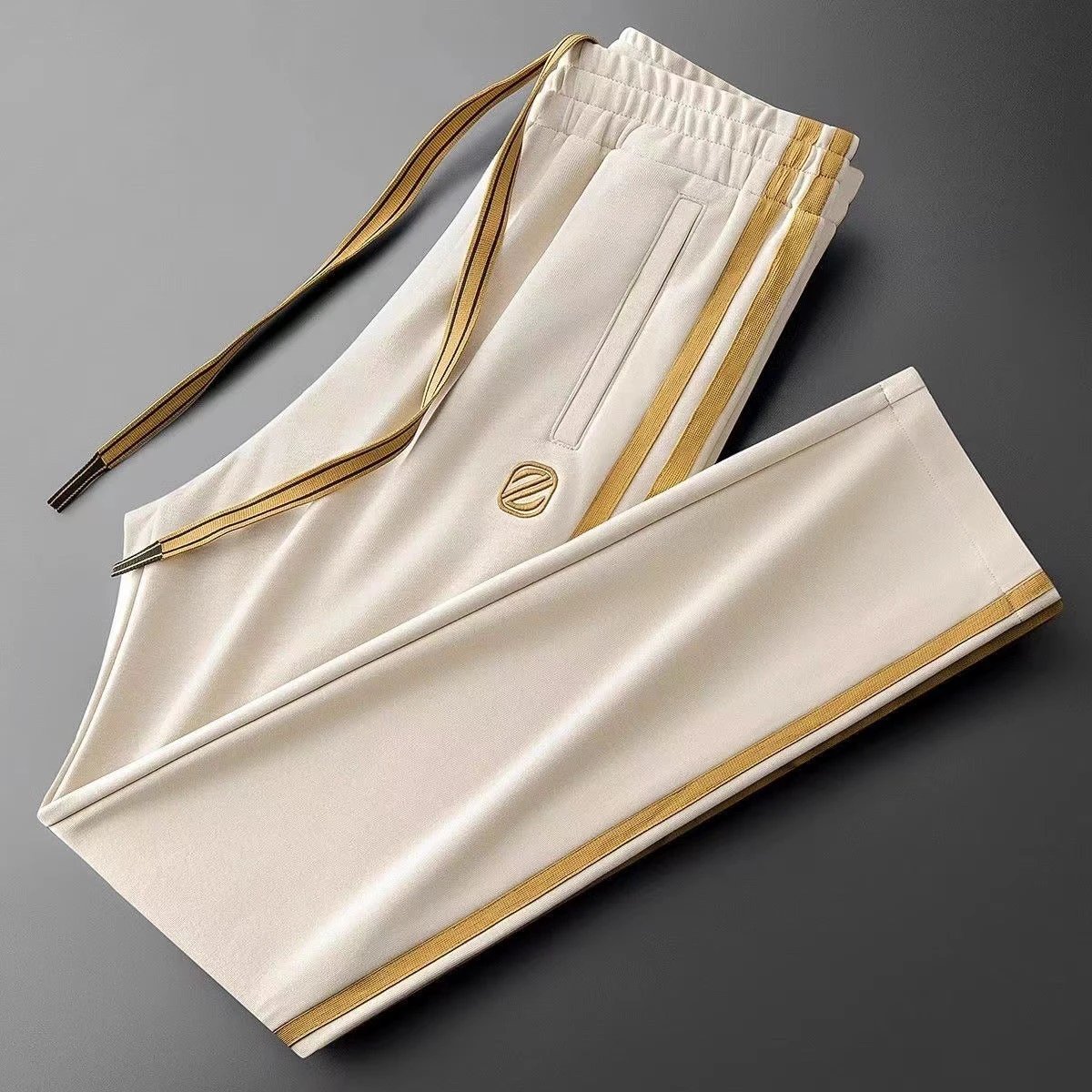 Side Stripes Slim-fit Casual Style Track Pants For Men by GJG Denim