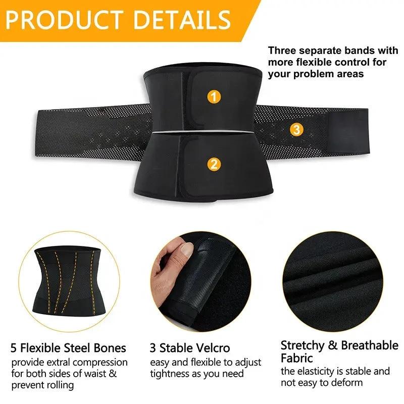 Men's And Women's Waist Shaping Belt Sports Fitness by GJG Denim