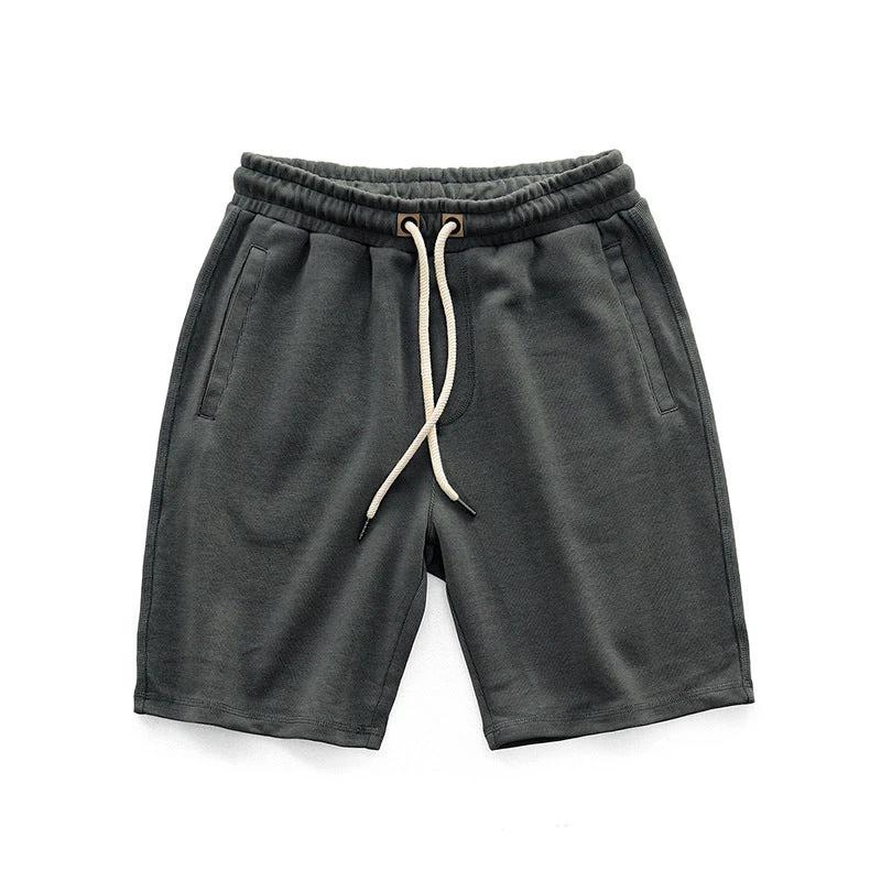 Men's Japanese-style Retro Knitted Loose Shorts by GJG Denim