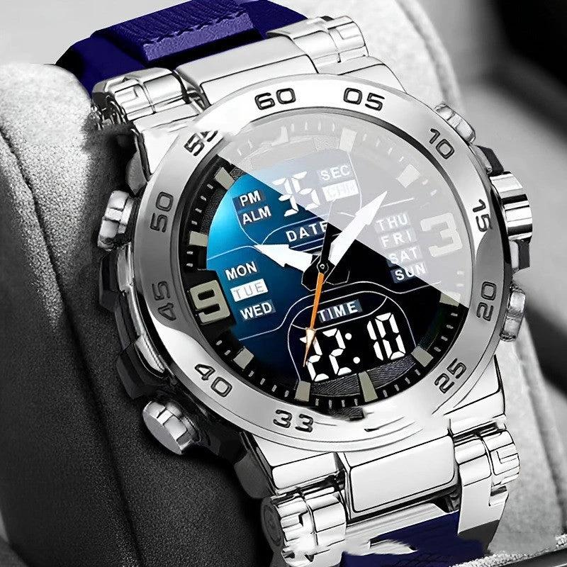Waterproof Electronic Watch For Men Glow-in-the-dark by GJG Denim