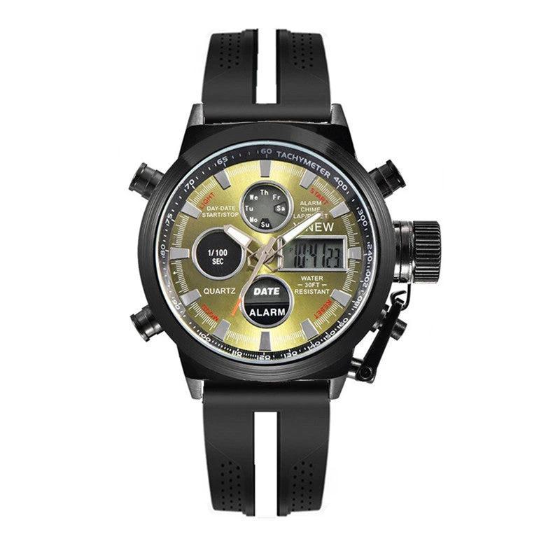 Men's Fashion Belt Multi-functional Watch by GJG Denim
