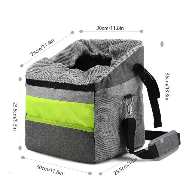 Pet Bag For Bicycle by GJG Denim