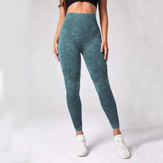Hollow Design Seamless Leggings High Waist Hip Lifting Running Sports Fitness Yoga Pants Fashion Womens Clothing by GJG Denim