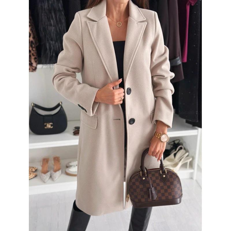Women's Autumn Winter Wool Coat by GJG Denim