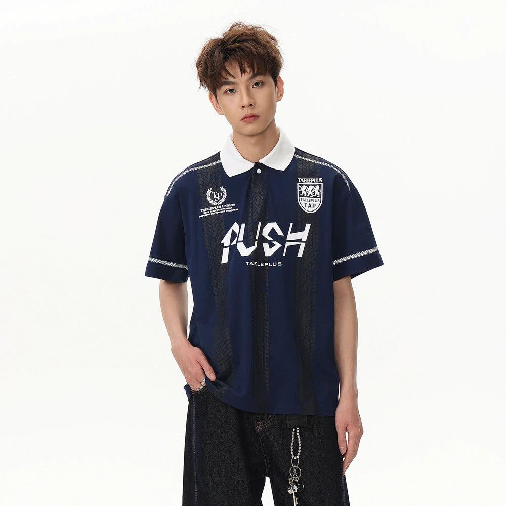 Digital Printing Short Sleeve Men's Exercise Jersey by GJG Denim