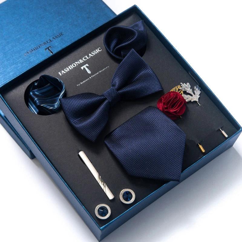 Men's 8-piece Tie Set by GJG Denim